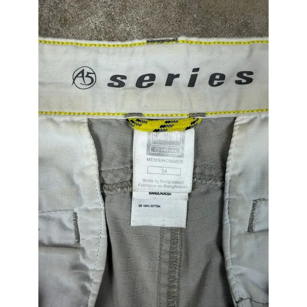 The North Face A5 Series Cargo Pants Mens 34 Gray Ripstop Hiking Gorpcore Y2K